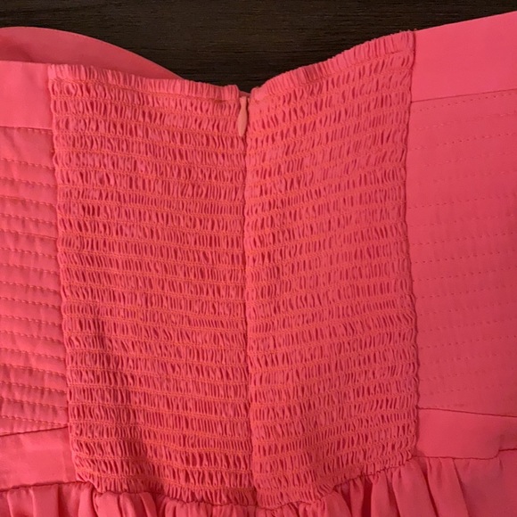 Pink Strapless Silk Bustier Top - Picture 6 of 6